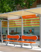 Mobilier urbain : tram Montpellier