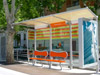 Mobilier urbain : tram Montpellier - Produits verriers AGC